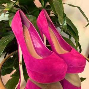 Aldo High Heels Pumps Fuschia Hot Pink